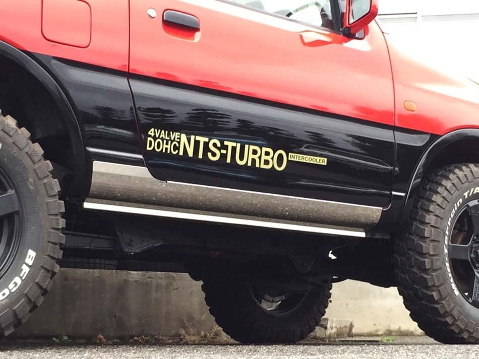 NTS GIKENジムニーjb23 サイドシルガード ステンレス鏡面1.5ミリ NTS